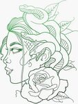 Pegatina ''Medusa' de whimsytatts Medusa tattoo design, Tatt