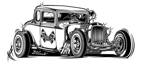"Rodders Inc." - AUS on Behance Cool car drawings, Art cars,