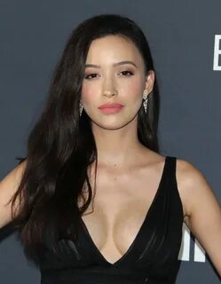 Busty Christian Serratos Proudly Showing Her Tits at an Awar