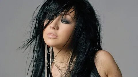 Wallpaper : Christina Aguilera, hair, brunette, piercing, ch