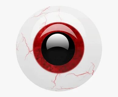 Cartoon Scary Eye Ball - Red Eyes Cartoon Png, Transparent P