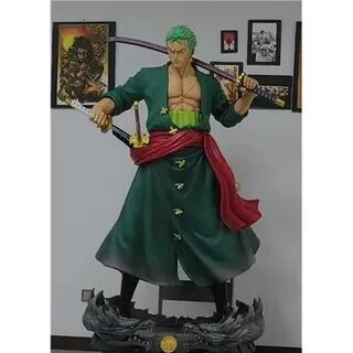 One Piece Roronoa Zoro Life-Size Statue 1:1 Black Pearl Stud