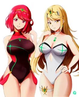 Mythra and Pyra Xenoblade Chronicles 2 Know Your Meme