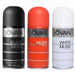 Buy Jovan Black Musk, Musk, White Musk Pack of 3 Deodorants 