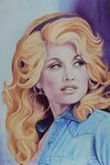 Forever Young - Dolly Parton Painting by Maria Modopoulos Pi