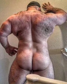 Hairy muscle butt