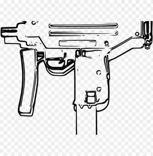 un clipart uzi - transparent gun uzi PNG image with transpar