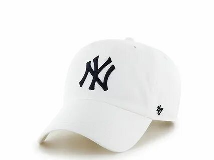 47Brand New York Yankees Clean Up White Strapback Cap TOPPER