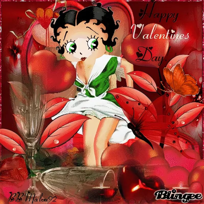 betty boop "Happy Valentines day" Picture #128099307 Blingee