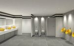 Дизайн общественных туалетов (47 фото)