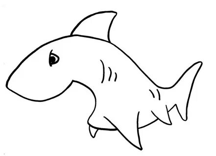 Pаскраска акула #14841 (Животные) - Раскраски для печати
