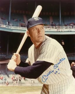 Lot Detail - Mickey Mantle Signed & "No. 7" Inscribed 16x20 