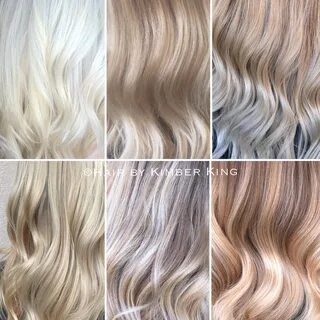 Shades of blonde. Icy white, champagne, crystal, baby blonde