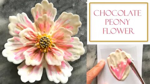 how to make a Peony styled Chocolate flower, the petals are 