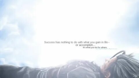 Zack Fair. Final Fantasy VII: Crisis Core. "Success has noth