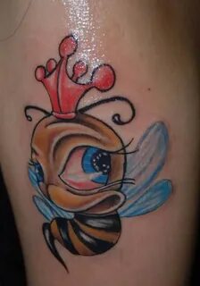 Small Queen Bee Tattoo Designs - Tattoo Awesome Ideas