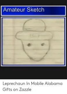 Amateur Sketch Leprechaun in Mobile Alabama Gifts on Zazzle 