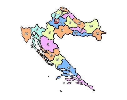 Županije Republike Hrvatske Quiz