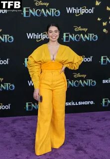 Auli’i Cravalho Shows Off Her Sexy Tits at the "Encanto" Pre