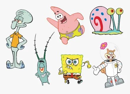 Spongebob Squarepants - Spongebob And Friends Clipart, HD Pn