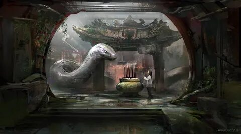 ArtStation - Snake Temple, jarold Sng Environment concept ar