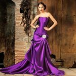 Пурпурное платье (40 фото)