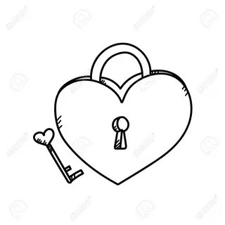 Heart Lock And Key Drawing at GetDrawings Free download