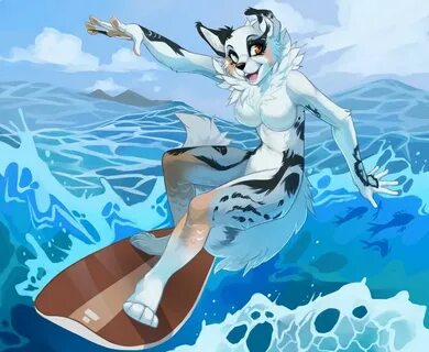 Surf’s Up by Demicoeur Furry art, Anthro furry, Furry