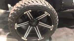 Jeep JK 26" rims on 37"tires Lifted TUFF A/T Tires - YouTube