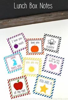 FREE Printable Lunch Box Notes - The Inspiration Board Print