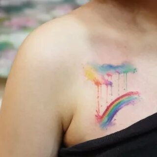 Татуировка радуга (76 фото)
