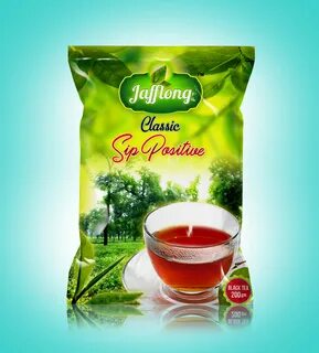 Jafflong tea Packet MockUp -200gm - GRAPHICS ISLAND