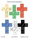 Dice Templates - Tim's Printables Homemade board games, Dice