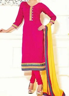 Churidar Salwar Suit Necklike Design Chudi neck designs, Chu