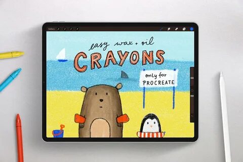 The Crayon Box for Procreate - Procreate Brushes