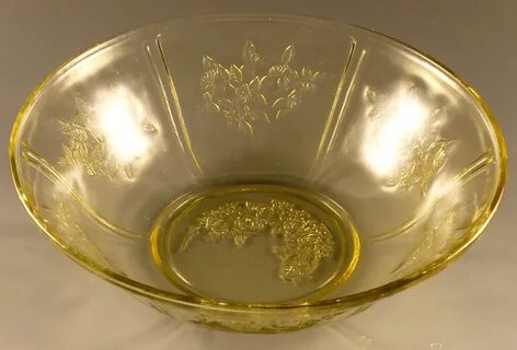 Federal’s Amber Depression Glass - Sharon Cabbage Rose