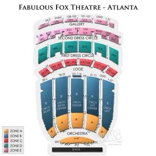 Gallery of fox theater seating chart atlanta lovely wilbur t