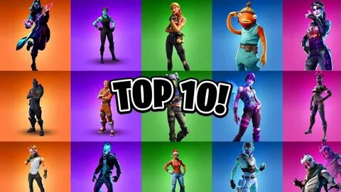 MEU TOP 10 SKINS DO FORTNITE! - YouTube