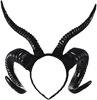 Black Horns Demon Ram Horns Costume Horns Cosplay H\u00f6rne