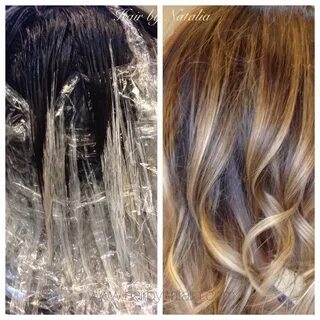 Balayage technique, Balayage hair painting. Balayage special