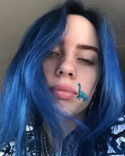 faltando x - Blue hair, Billie eilish, Billie