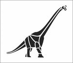 Brachiosaurus Stencil Dinosaur Brontosaurus - ClipArt Best D