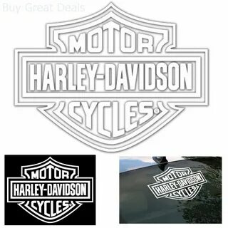 harley davidson motorcycle bar shield rear window decal stic