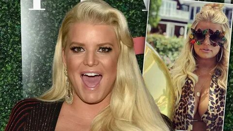 Jessica Simpson Shows Off Boobs At Her 39th Birthday Party