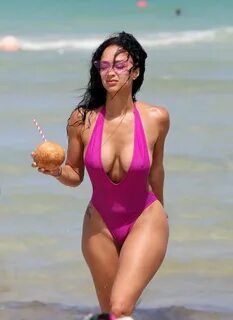 DRAYA MICHELE in Swimsuit at a Beach in Miami 05/15/2018 - H