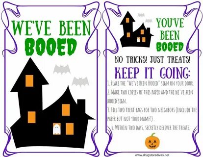 You've Been Booed Kit And Free Printable Drugstore Divas You