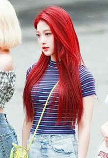 Pin by HoneyHuihyeon on Fromis_9 Red hair kpop girl, Girls w