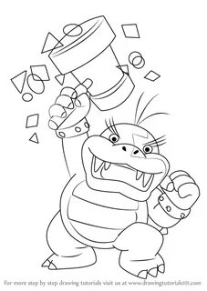 Koopaling Coloring Pages / Learn How to Draw Roy Koopa from 