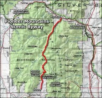 Pioneer Mountains Montana Map Campus Map