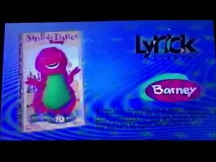 Opening & Closing To Barney's Rhyme Time Rhythm 2000 VHS - Y
